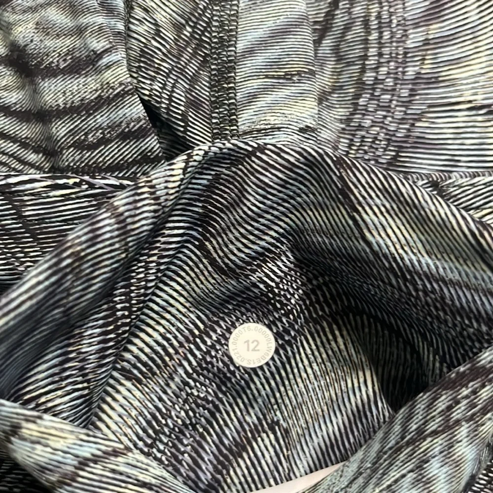 Lululemon Fast and Free Non-Reflective Dimensional Icing Blue Multi